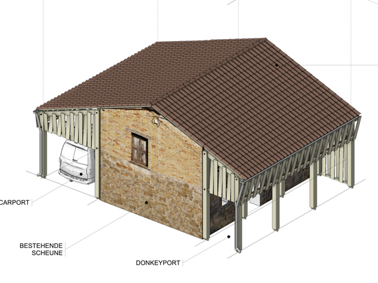Eselunterstand & Carport, Cerovlje, 2020